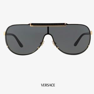 Versace Grey-Gold Sunglasses